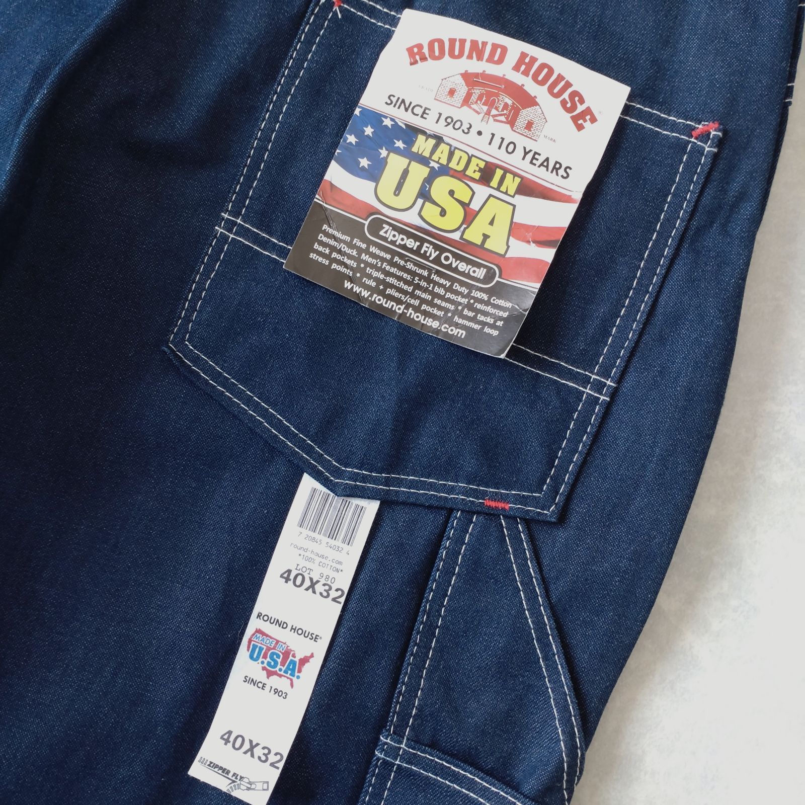 □デッドストック古着 ROUND HOUSE ラウンドハウス USA製 リジット