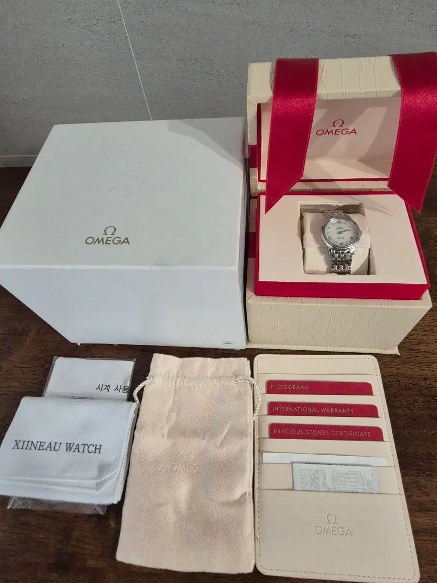 オメガ デ ヴィル プレステージ レディース腕時計 フルセット
