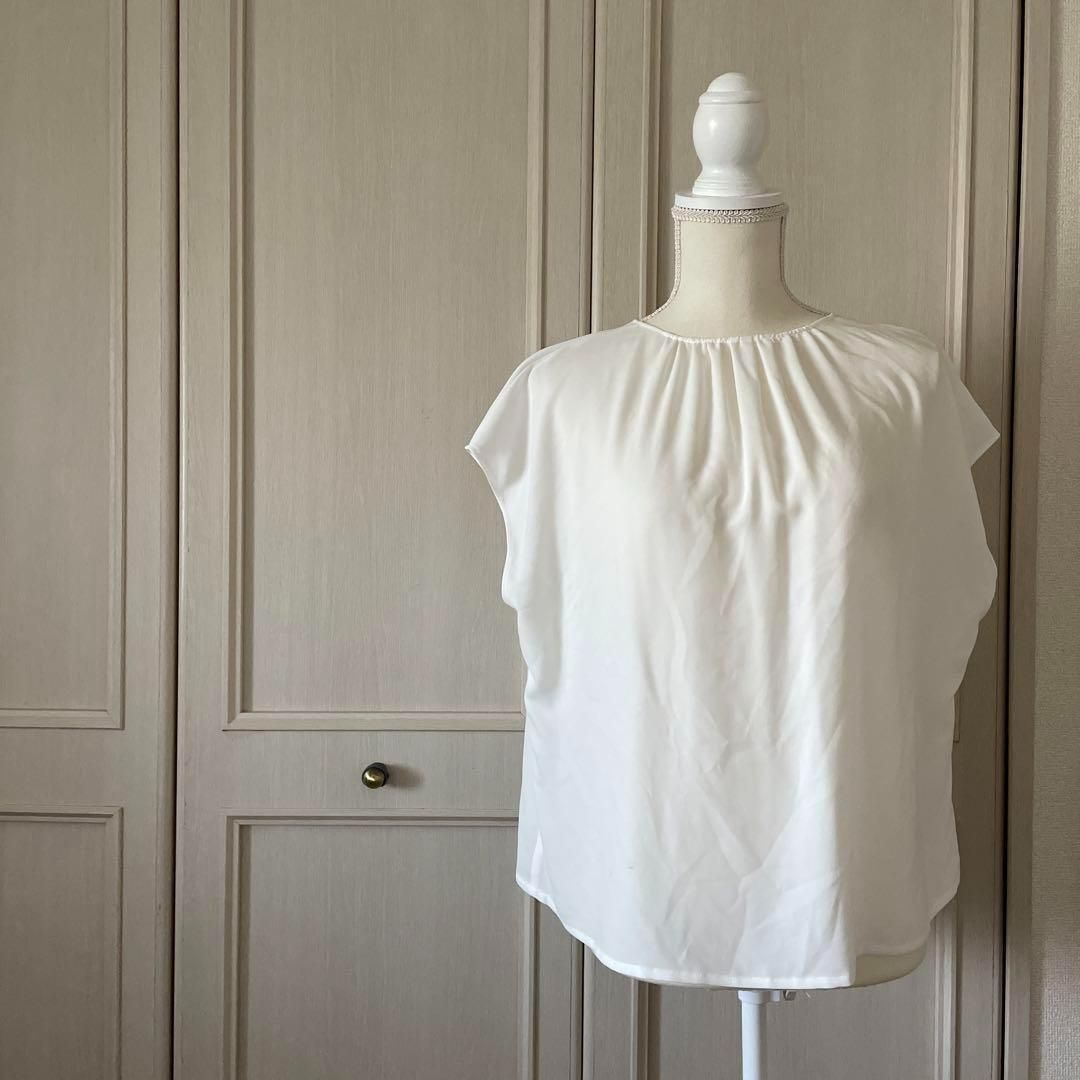 Y 大きいサイズ 46 23区 ブラウス シャツ トップス 半袖 エレガント お呼ばれ デート オフィスカジュアル 食事会 可愛い お出かけ 上品