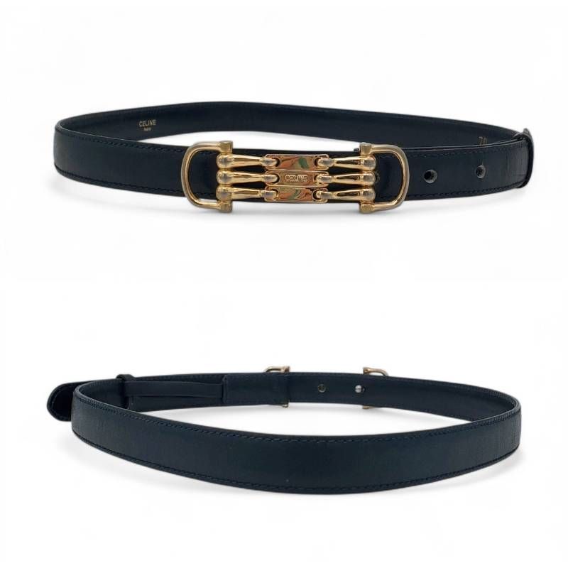 CELINE セリーヌ ベルト レザー イタリア製 ヴィンテージ オールド