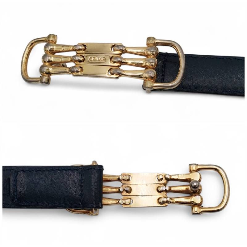 CELINE セリーヌ ベルト レザー イタリア製 ヴィンテージ オールド