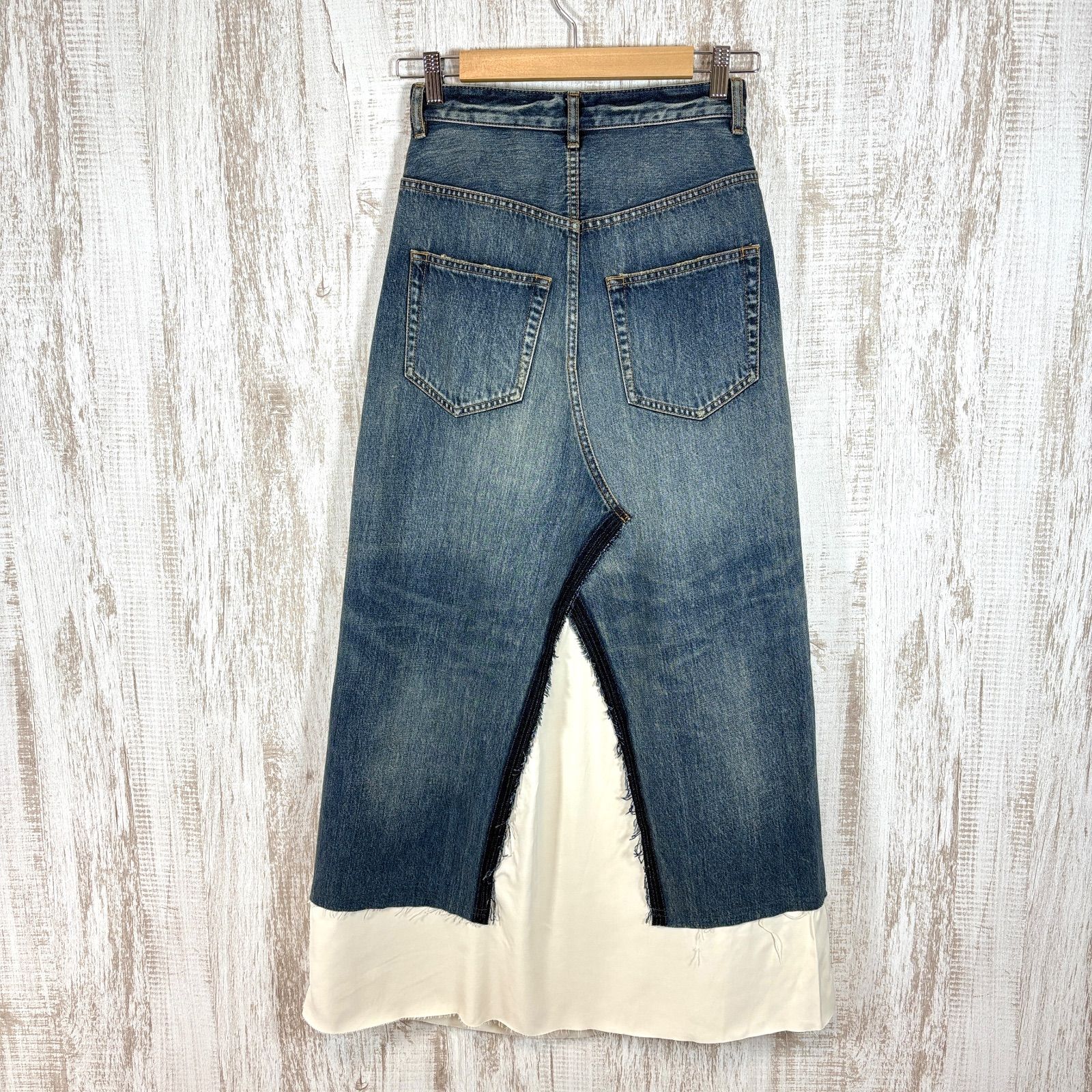 MMY Maison MIHARA YASUHIRO DENIM PANTS COMBNED SKIRT メゾンミハラ