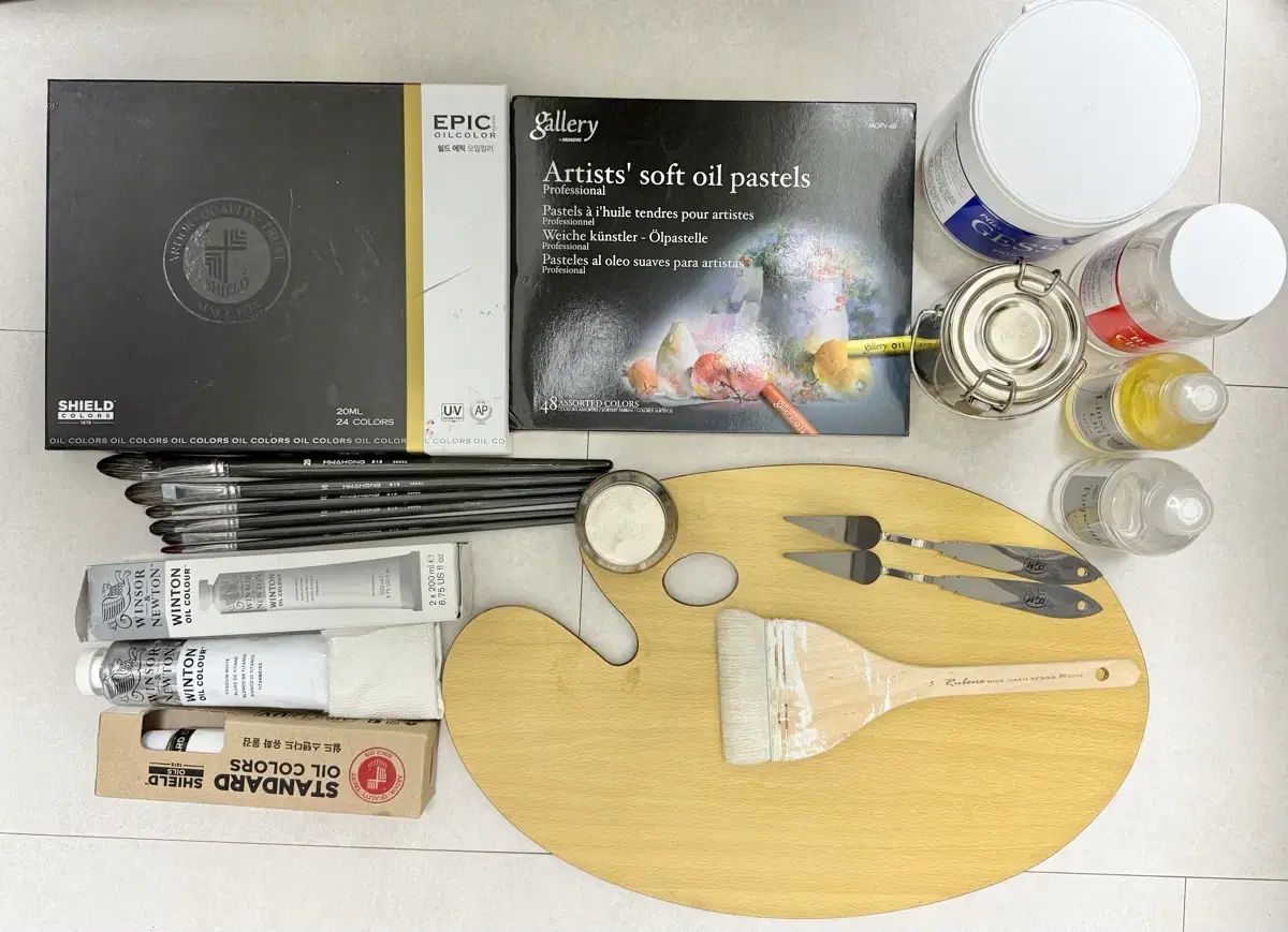 シールド エピック オイル カラー チタン 白׀LYNNシード テレピンなど 油絵