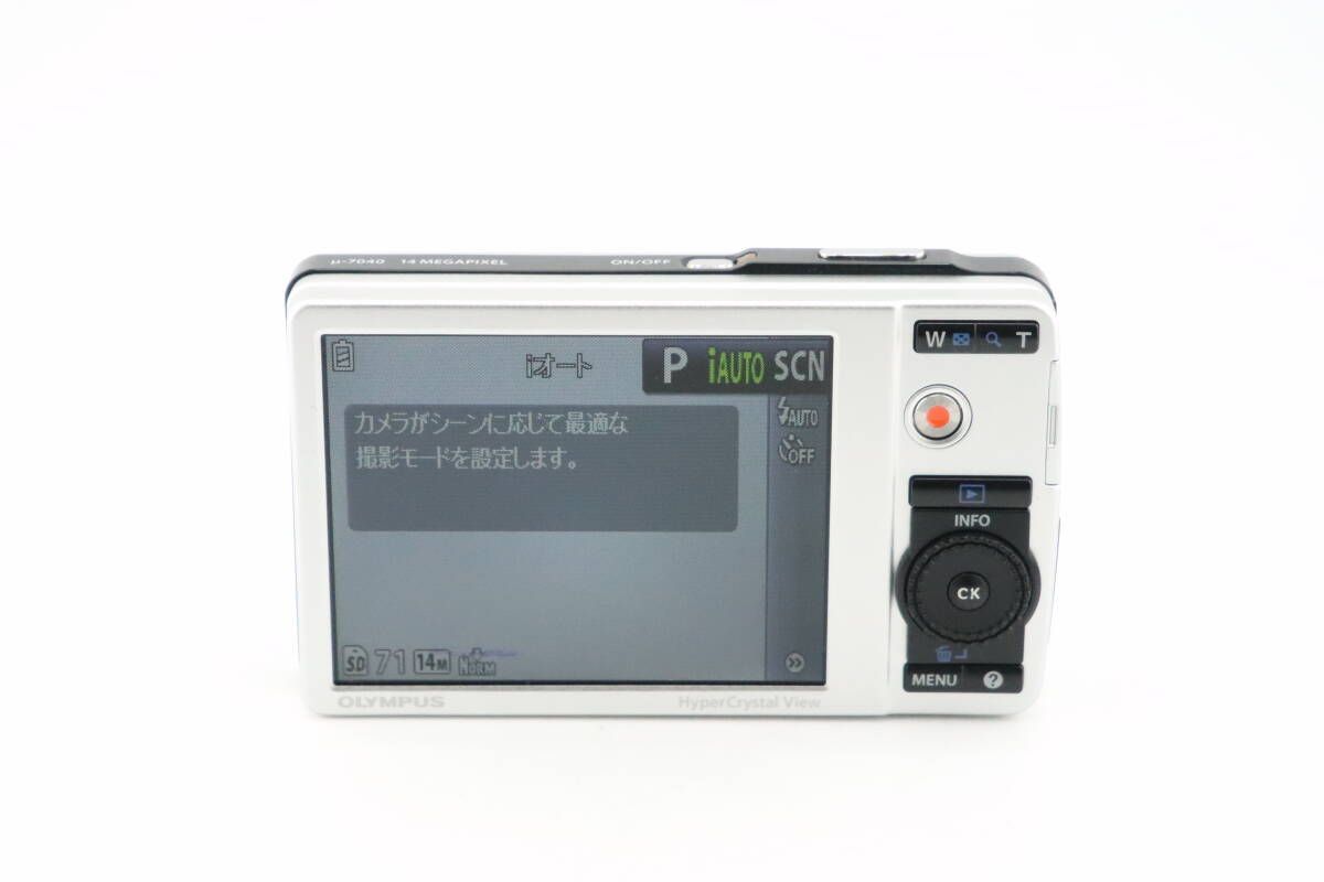 ☆良品☆オリンパス OLYMPUS μ-7040 ブルー☆ W1266＃4091 - メルカリ