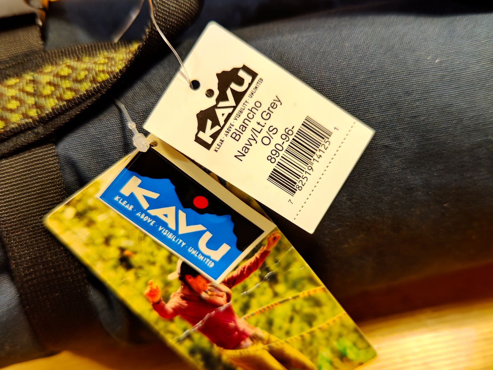♥ KAVU カブー ブランチョ 定価12 600円 難燃性 ブランケット ポンチョ マット ネイビー