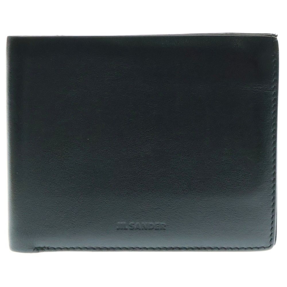 JIL SANDER ジルサンダー 二つ折り財布 レザーカードケース ブラック