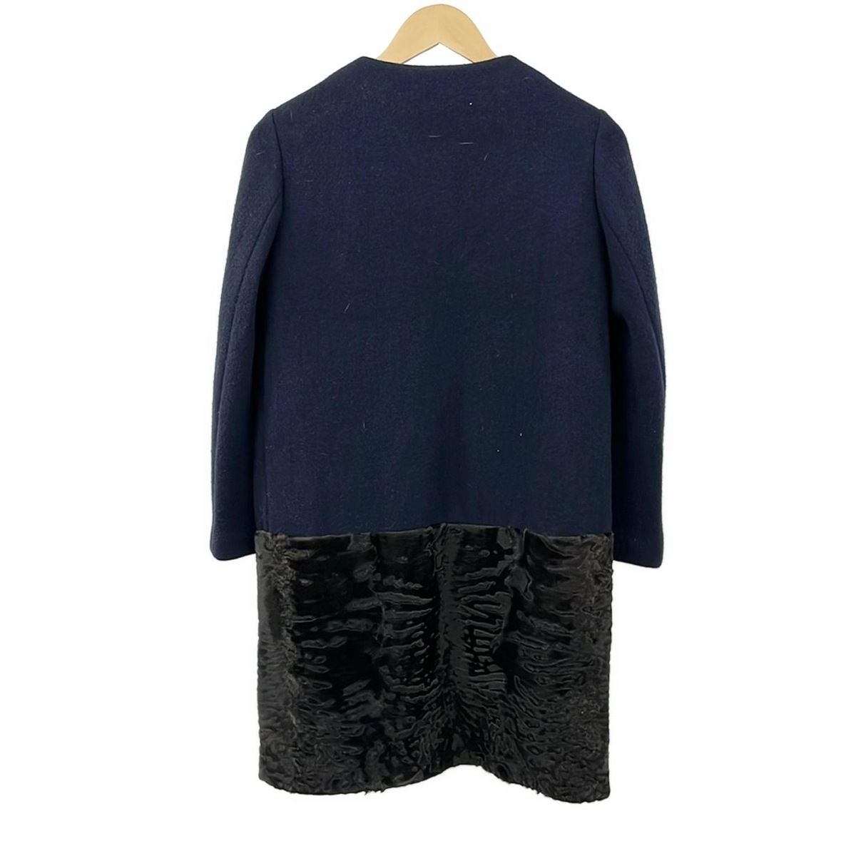 AGNONA(アニオナ) コート サイズ40 M レディース美品 - ネイビー