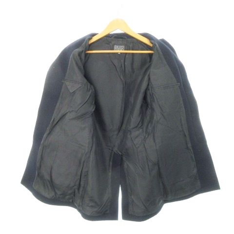 ブルーワーク BLUE WORK チェスターコート 比翼 ウール ロング XS 紺