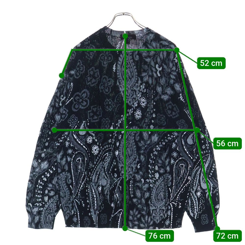 SUPREME (シュプリーム) 24SS Printed Paisley Sweater ペイズリー 総