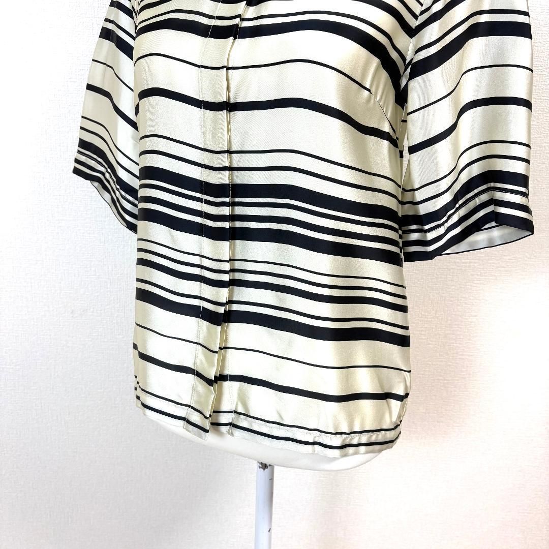 美品】 Dries Van Noten 半袖シルクブラウス 34 アイボリー - メルカリ