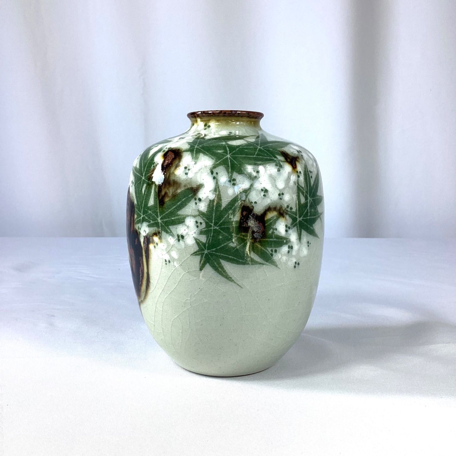 犬山焼 松皮窯 大澤久次郎造 花瓶 - メルカリ