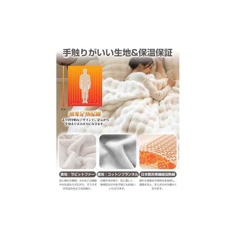 表面兎毛調 裏面フランネル素材