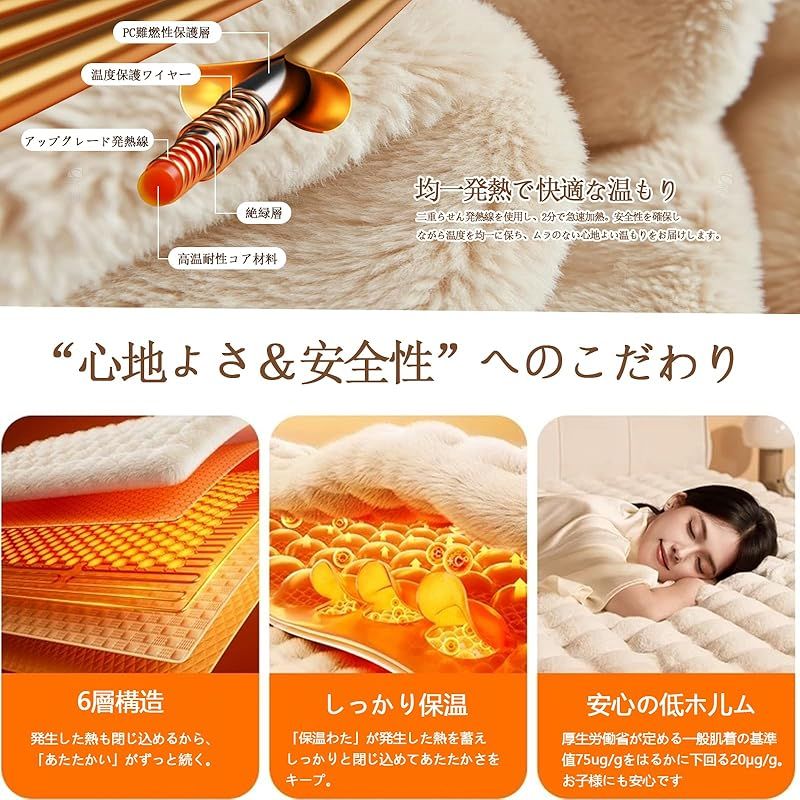 表面兎毛調 裏面フランネル