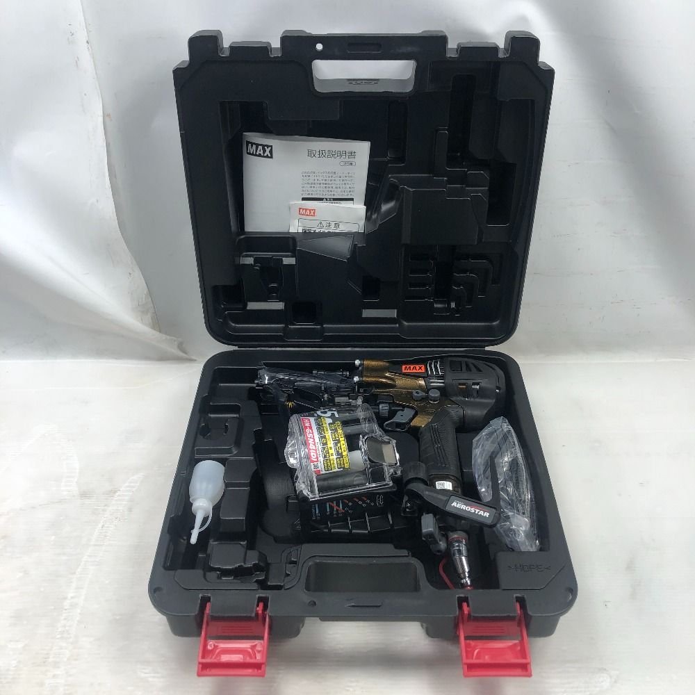 MAX マックス 工具 エアツール スーパーネイラ ♥品 S ケース付 HN 65 N 4 D オリーブ