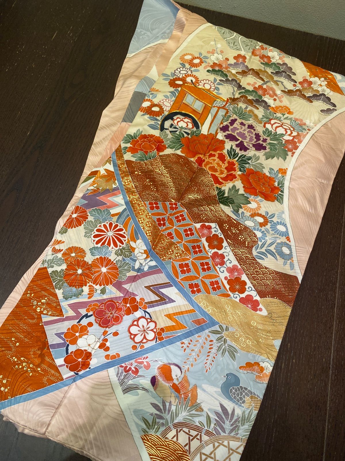 【きものリメイク素材】正絹振袖10枚　まとめ売り　ハンドメイド向け まとめ売り】正絹振袖5枚 リメイク素材 ハンドメイド向け - メルカリ