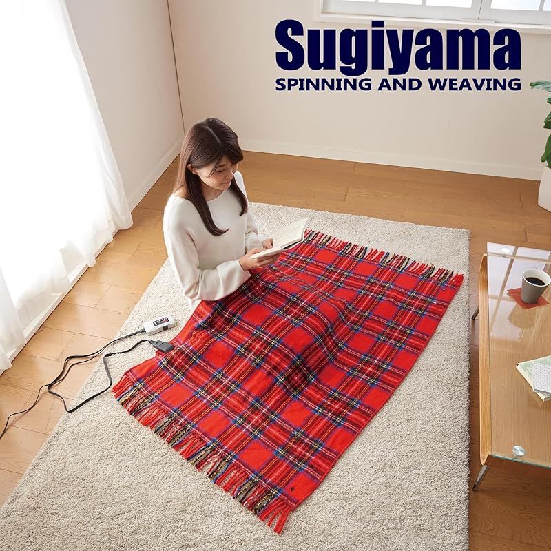  Sugiyama 電気ひざ掛け プレゼントやギフトに最適 ショッピングバックに入れてお届けします 日本製 洗える 切り忘れ防止タイマー付き 82 140 RD レッド 0 キッチン 住宅設備