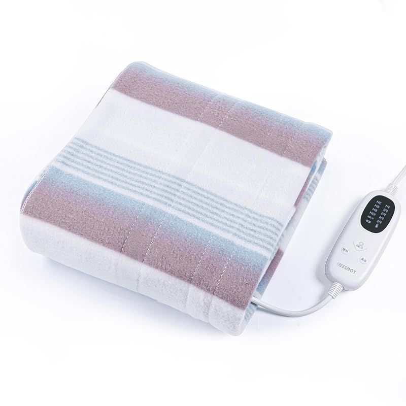 電気毛布 敷き andGIRL 秋号掲載 TOPZEE 電気敷毛布 電気ブランケット140 80 cm 掛け敷き兼用 ダニ退治 洗える 電気膝掛け 省エネ 電気掛け毛布 5段階温度調節 4段階タイマー 冷え性対策グッズ 暖房