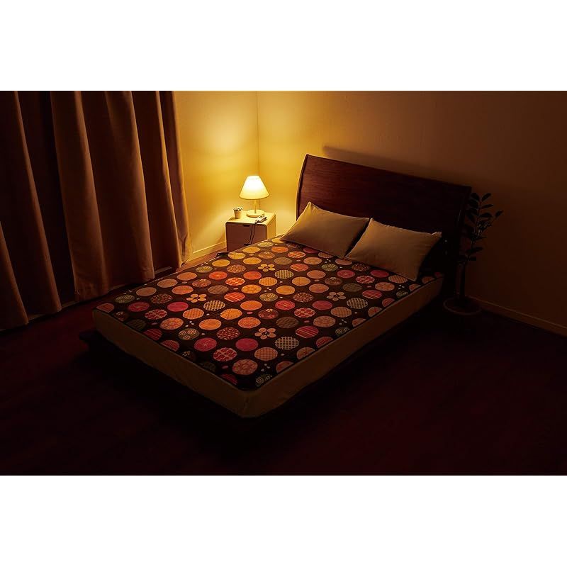 電気綿掛敷兼用毛布ワイド 紺桔梗