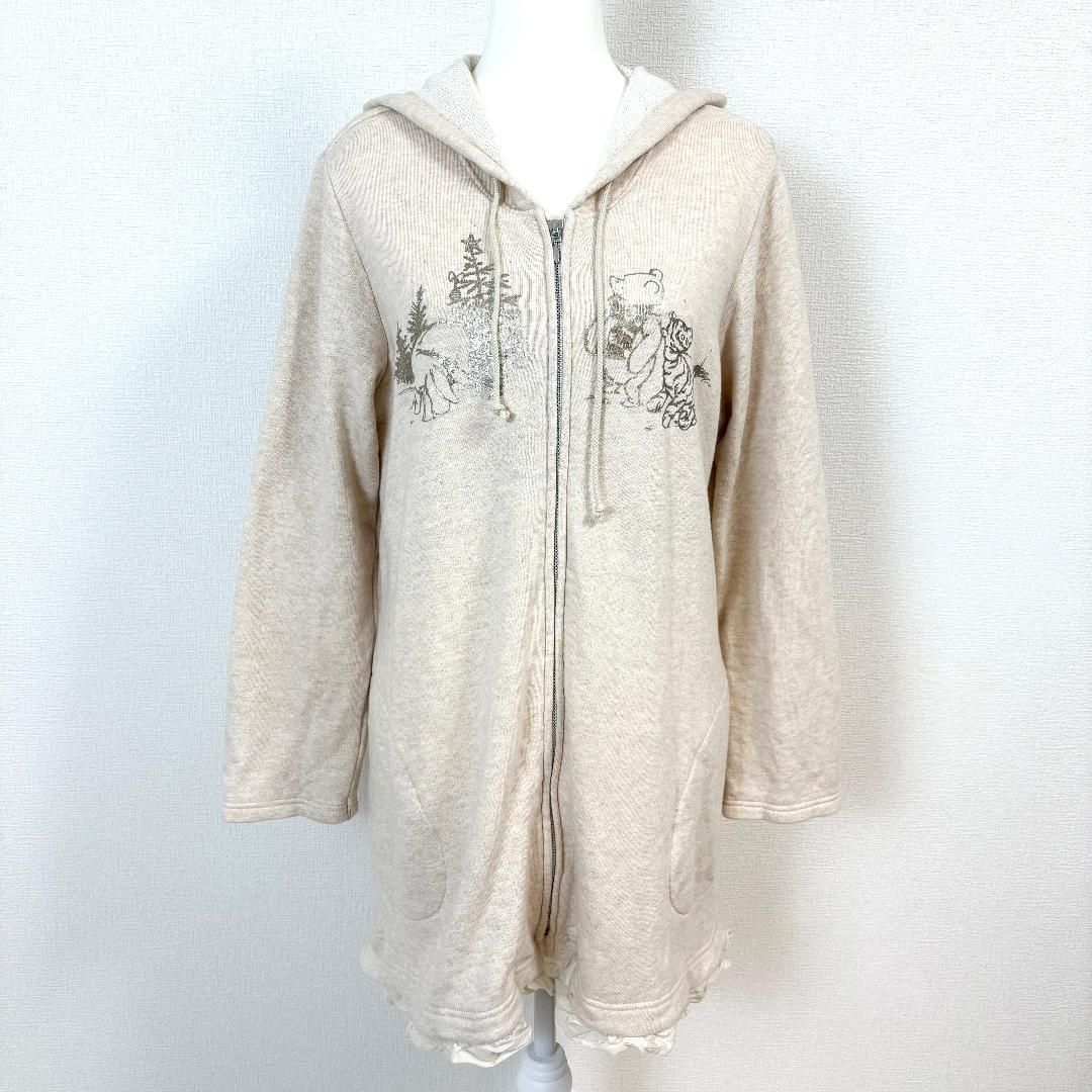 PINK HOUSE くまのプーさんコラボ ロングパーカー ワンピース