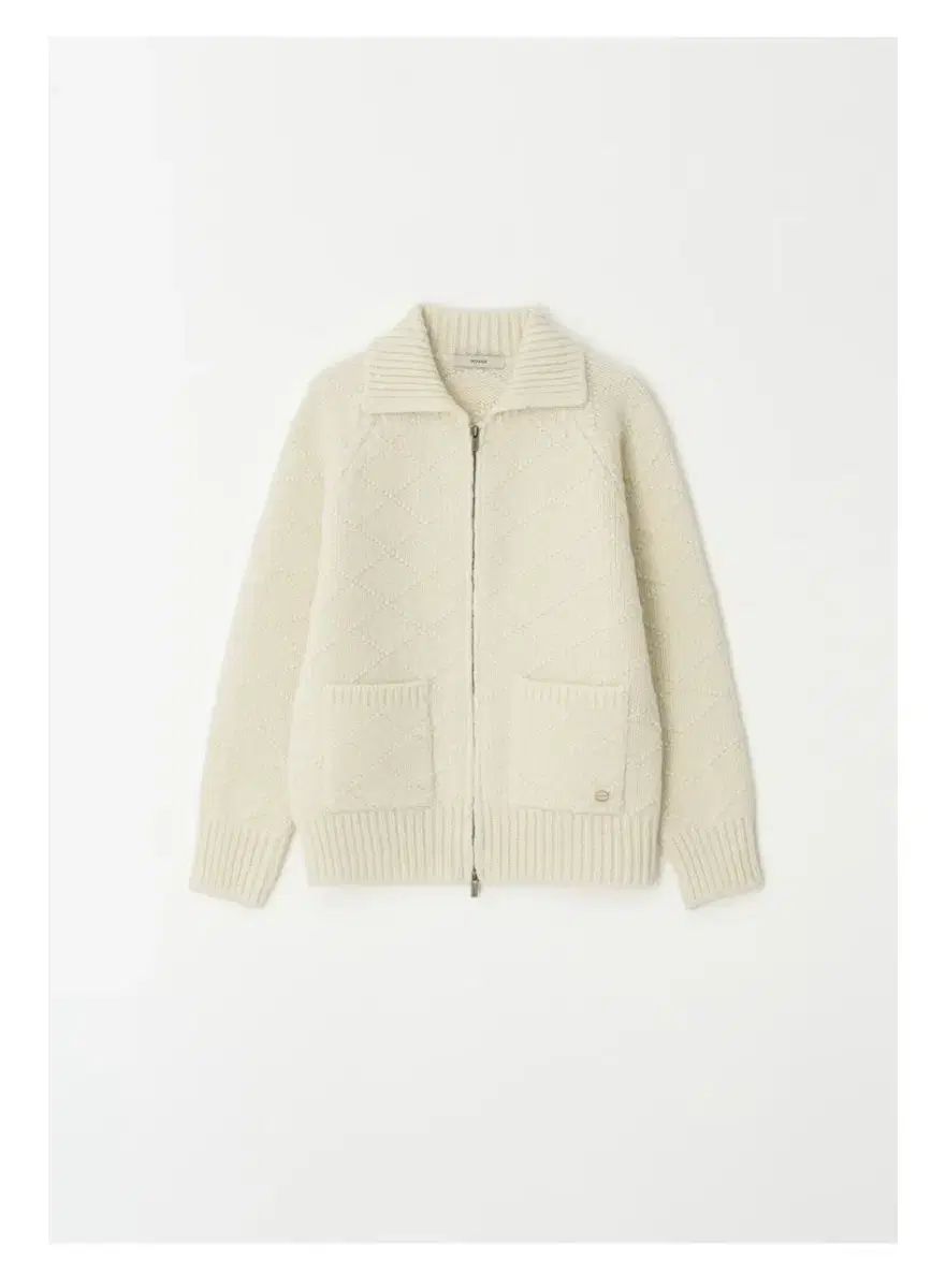 タグ付き ホワス ウール100 ニット ジップアップ 元価21