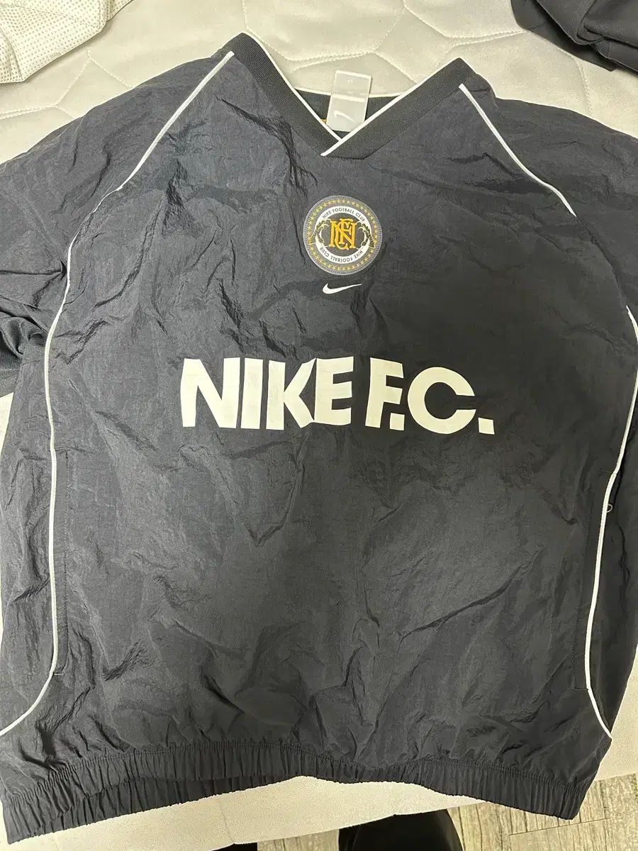 ナイキ FC ブラック ウィンドブレーカー 半袖 トップス 2 XL