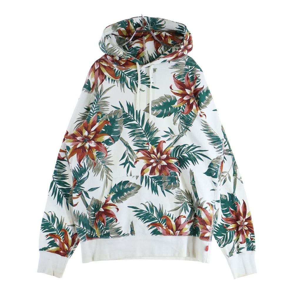 SUPREME シュプリーム 12SS Floral Pullover フローラル プルオーバー 総柄 スウェットパーカー ネイビー/グリーン SUPREME (シュプリーム) 12SS Floral Pullover フローラル プル