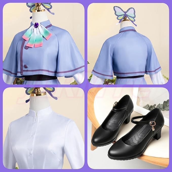 胡蝶しのぶコスプレ 衣装 セット【髪飾りと靴下靴付き】 蟲柱 ねずこ