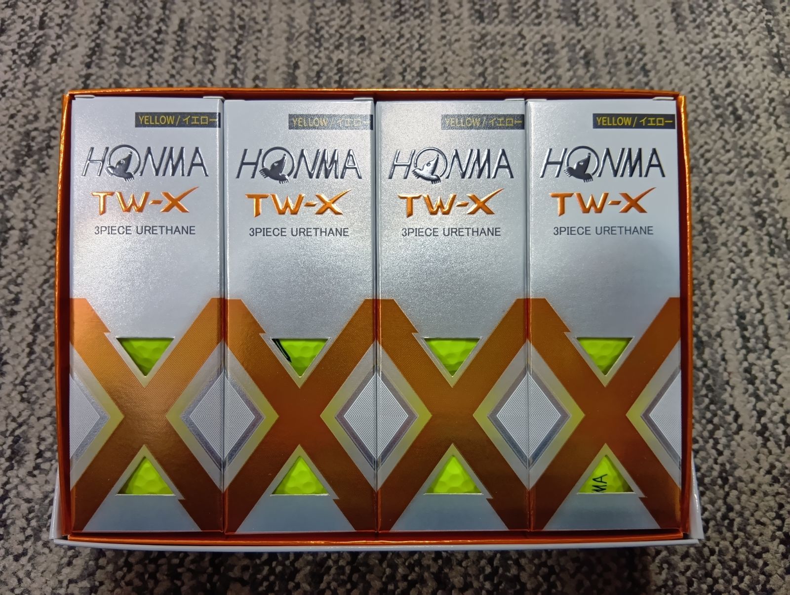 Ball【3ダースセット】本間ゴルフ ホンマ HONMA 2024 TW-X （イエロー