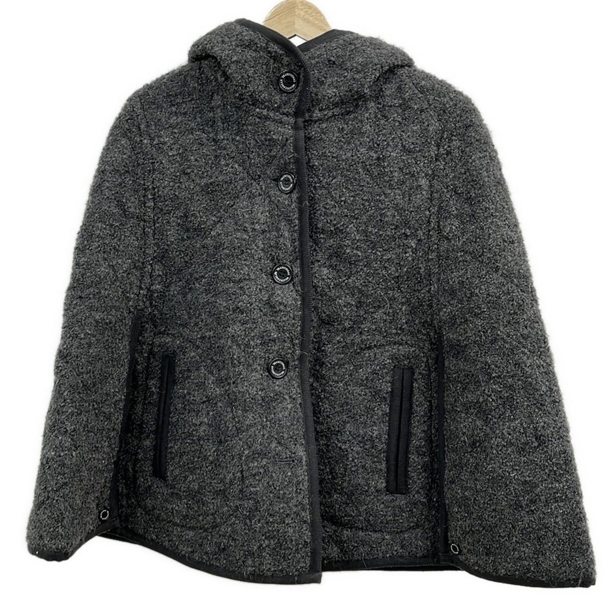 トラディショナルウェザーウェア ポンチョ サイズ36 M レディース ダークグレー グレー ライトグレー 中綿 秋 冬