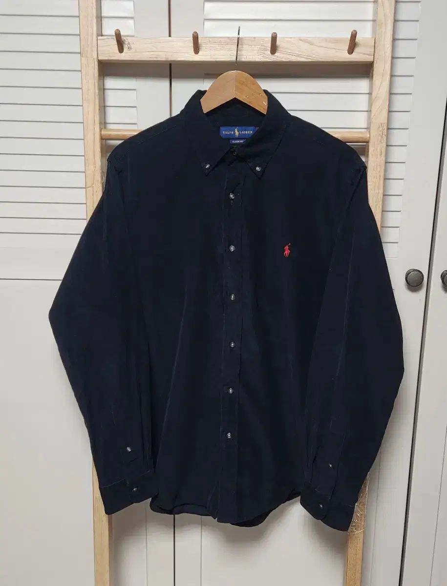 ポロラルフローレン ブラック コーデュロイ シャツ