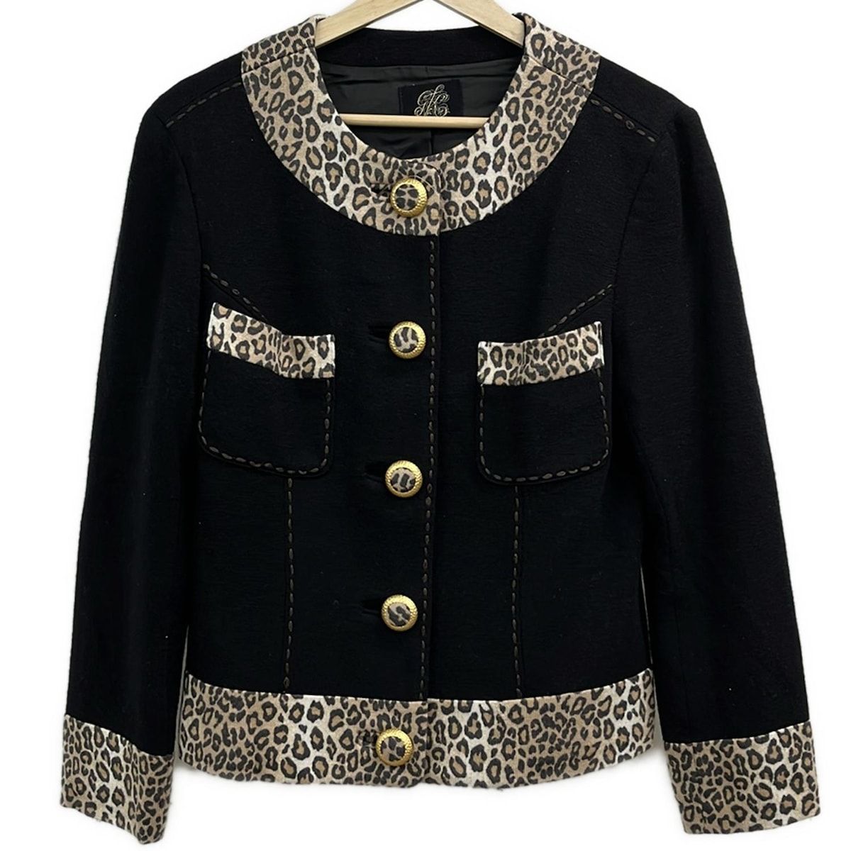 【美品】伊太利屋　イタリヤ　ラモーダゴジ　ジャケット　春　肩パット付き 美品】伊太利屋 イタリヤ ラモーダゴジ ジャケット 春 肩パット付き