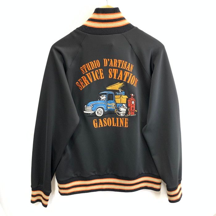 【中古品】STUDIO DARTISAN 刺繍ジャージ トラックジャケット ブランド 古着 【145-260103-gm-07-fuz】