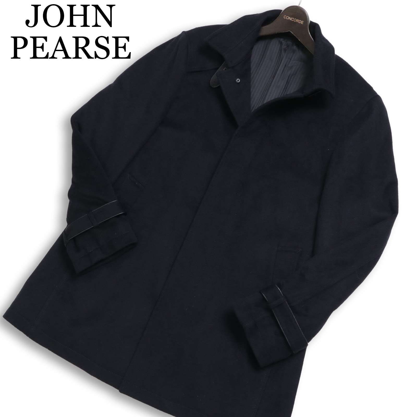 JOHN PEARSE ジョンピアース 高級 カシミヤ100%☆ 秋冬 シングル 