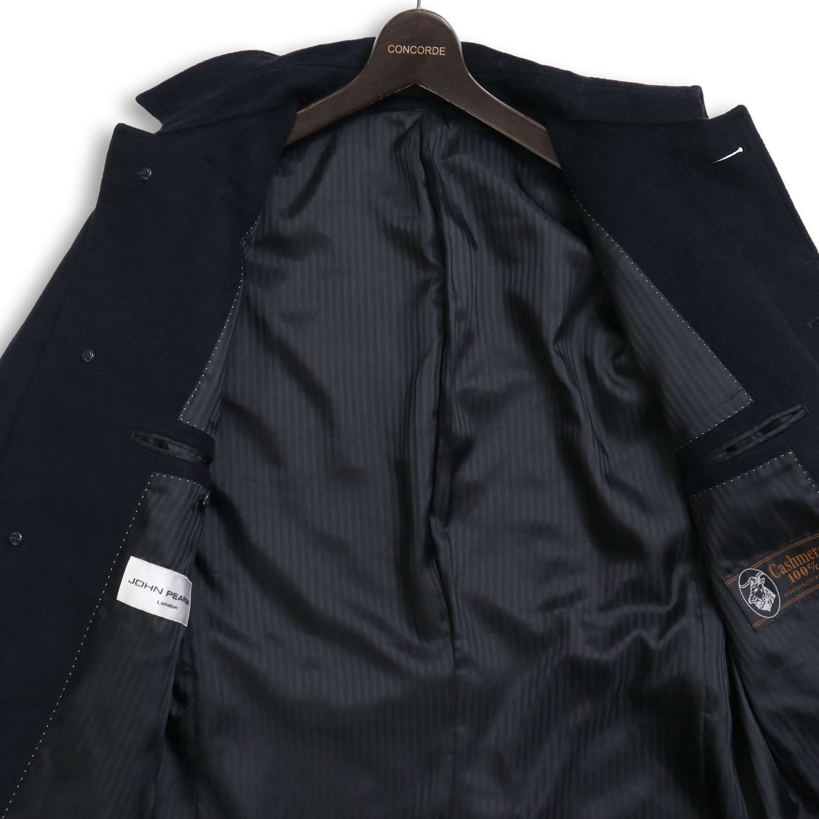 JOHN PEARSE ジョンピアース 高級 カシミヤ100%☆ 秋冬 シングル 