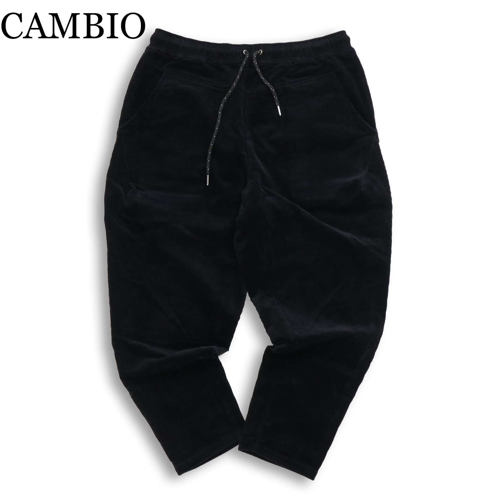 豊富な，定番人気 CAMBIO カンビオ 秋冬 ストレッチ コーデュロイ★ イージー サルエル ジョッパーズ パンツ Sz.M　メンズ 黒 サルエルパンツ
