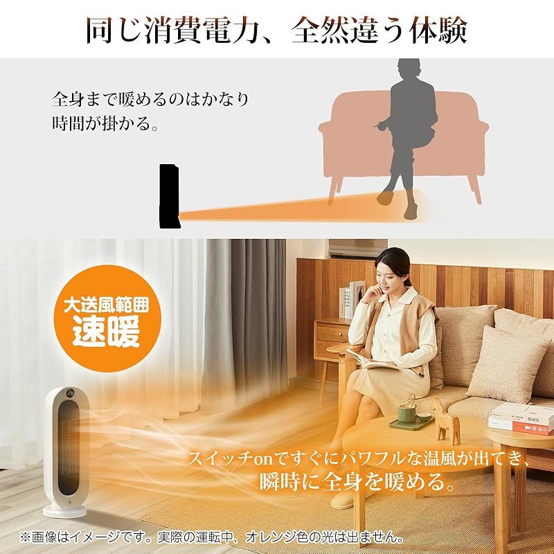  人感センサー付き セラミックヒーター ECO知能恒温 節電対策 セラミックファンヒーター 暖房器具 省エネ 電気 首振り 3段階温度調整 800 W 1200 切り忘れ防止 二重過熱保護 転倒OFF タイマー機能 リモコン付き 大風量 速暖 電気ス 1 キッチン 住宅設備