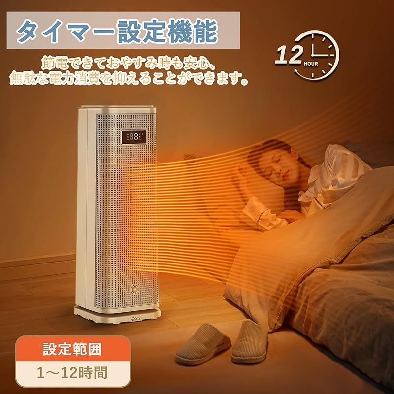 リモコン付き 60°首振り