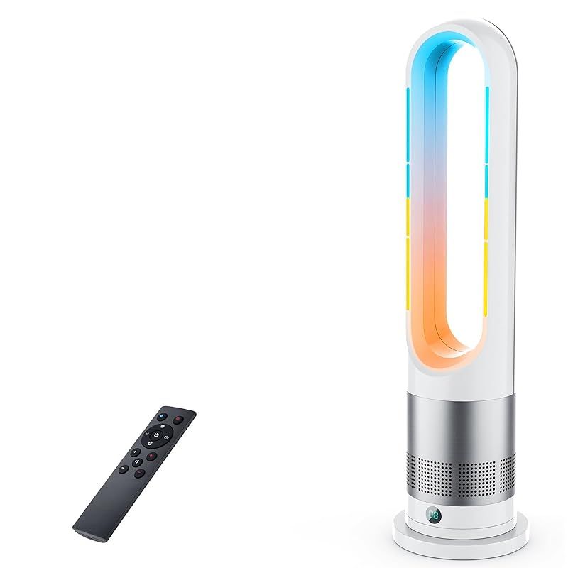 FUXNGZI セラミックヒーター 羽なし 1台で四季をまかなう 電気ファンヒーター 暖房器具 省エネ 電気ストーブ 40 W 1100 送風 暖風を満喫 2秒速暖暖房 3段暖風 8段送風 9 H切タイマー 左右100°自動首振り 65°過熱保護 転倒オ 0