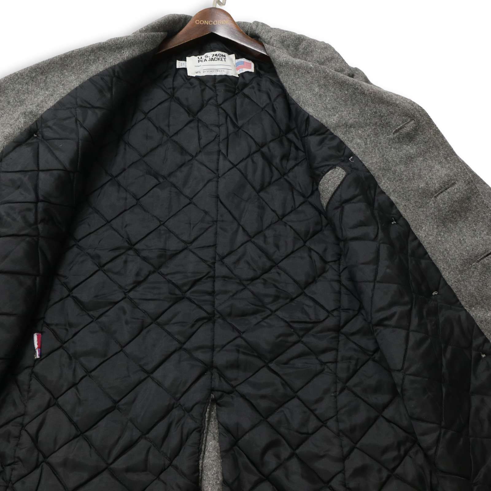 USA製☆ schott ショット 【U.S.740N PEA JACKET】秋冬 ウール Pコート