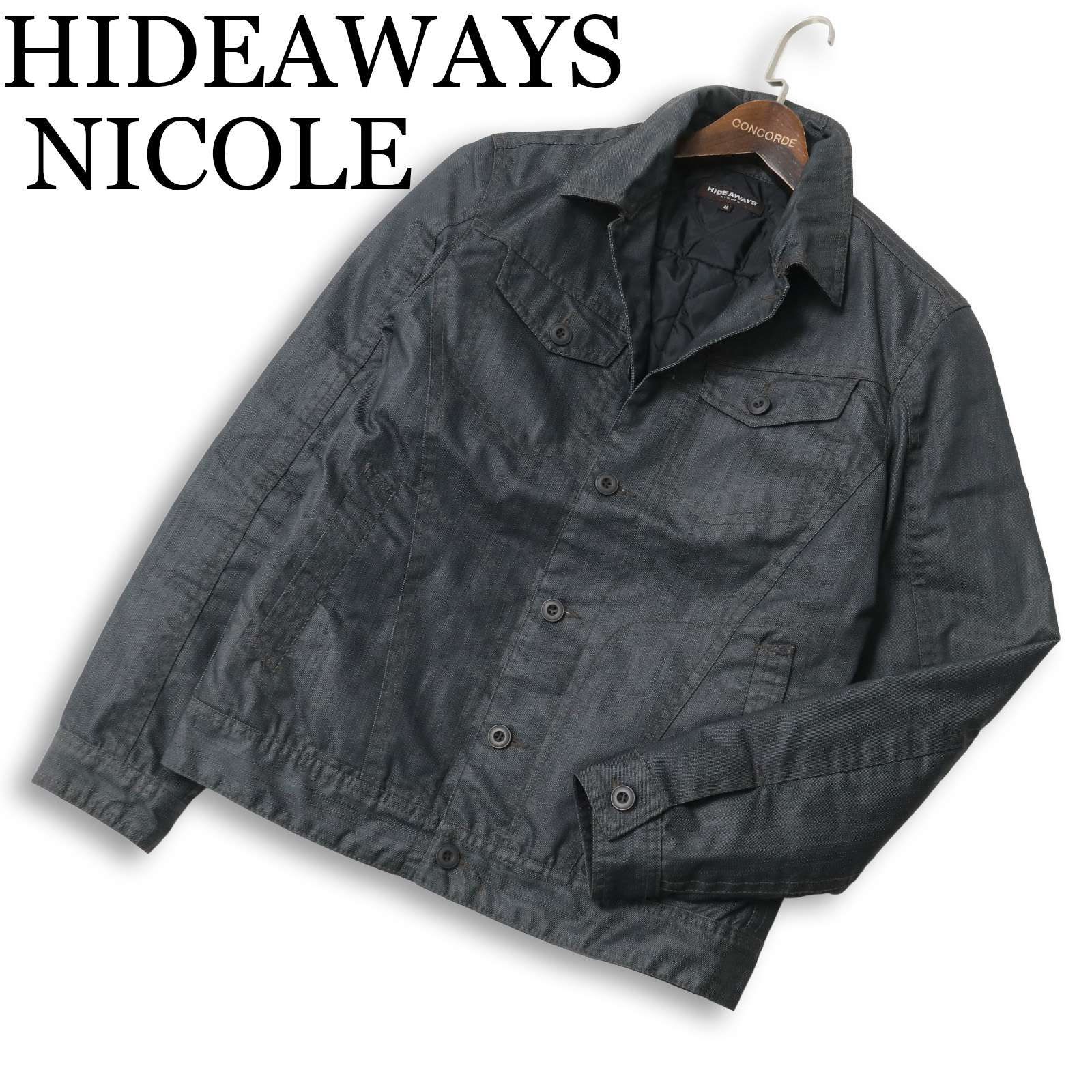 HIDEAWAYS NICOLE ハイダウェイ ニコル 秋冬 中綿☆ コーティング 