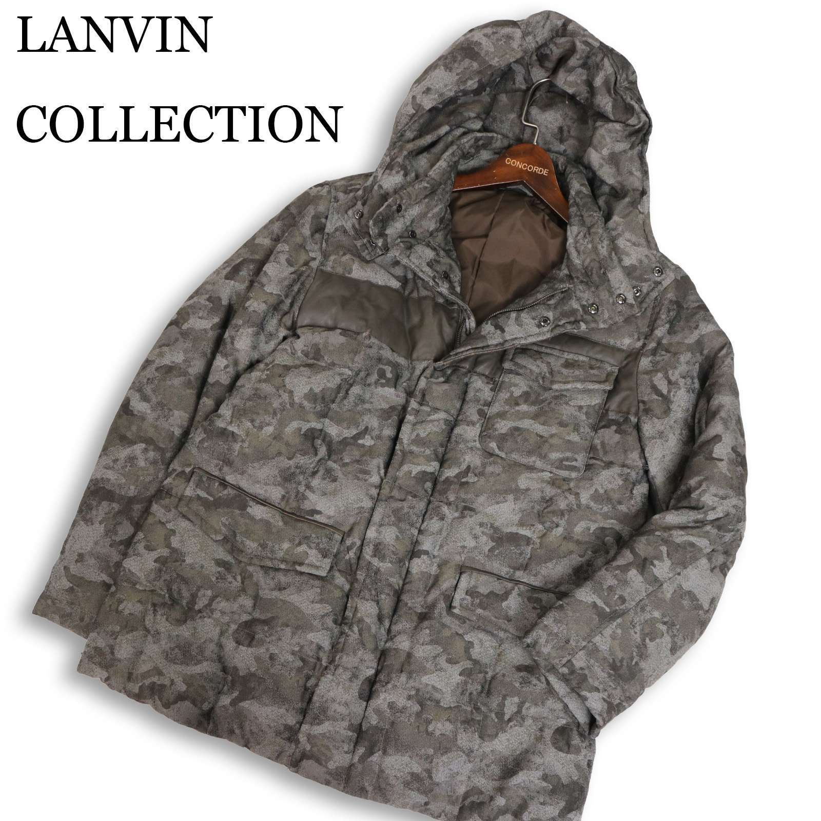 LANVIN COLLECTION ランバン コレクション 秋冬 カモフラ ジャガード柄 