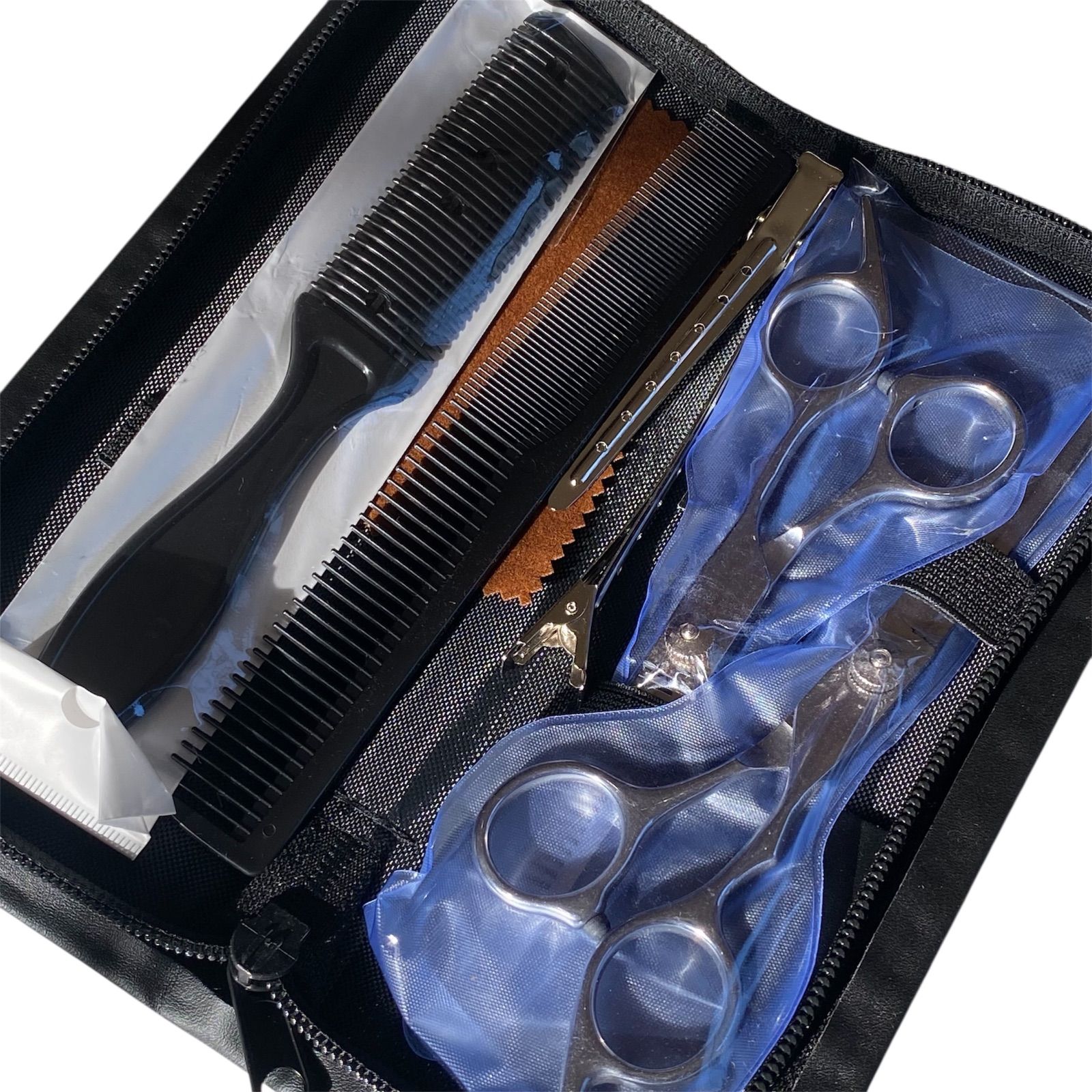 こっぴ　AZARE 美容セット No.742 【理美容シザーセット】プロ仕様 ハサミ2本＋コーム付き 収納