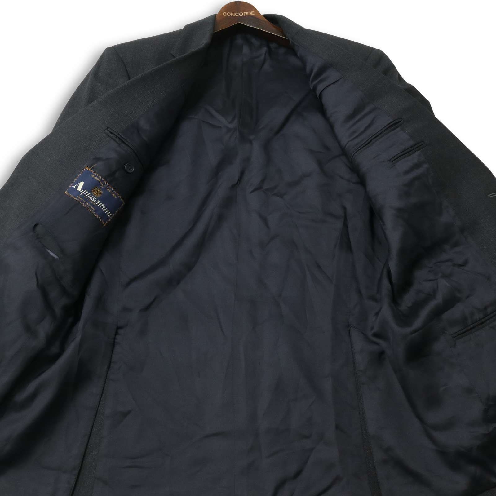 英国製☆ Aquascutum アクアスキュータム 秋冬☆ カシミヤ混 ウール