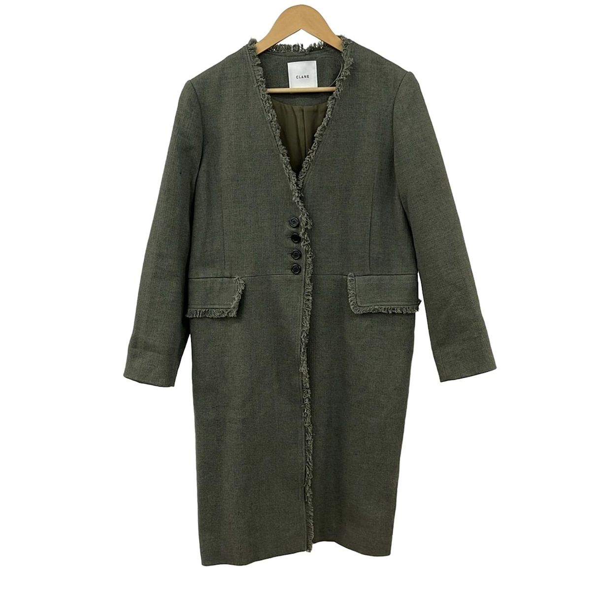 CLANE クラネ コート サイズ38 M レディース カーキ 春 秋物