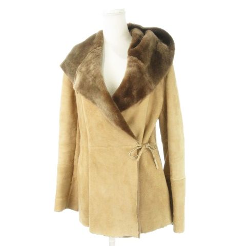 セオリーリュクス theory luxe ムートンコート スエード 羊革