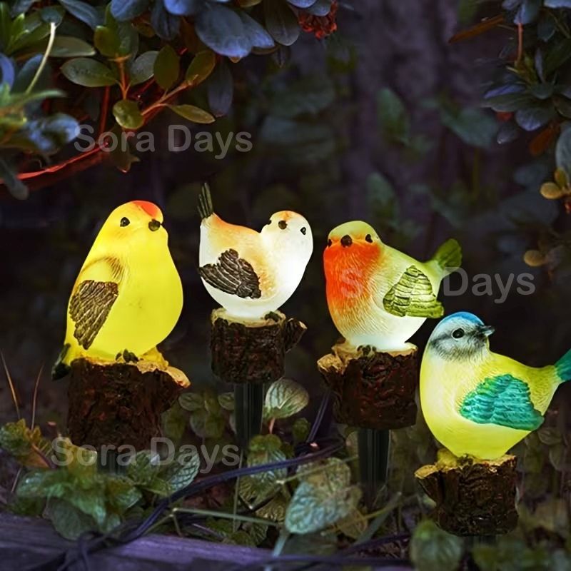 オブジェ　ミニチュアガーデン　鳥が来る庭　癒し　外出気分 Amazon.co.jp: 鳥のオーナメント 玄関 卓上 ミニ 盆栽 ガーデン