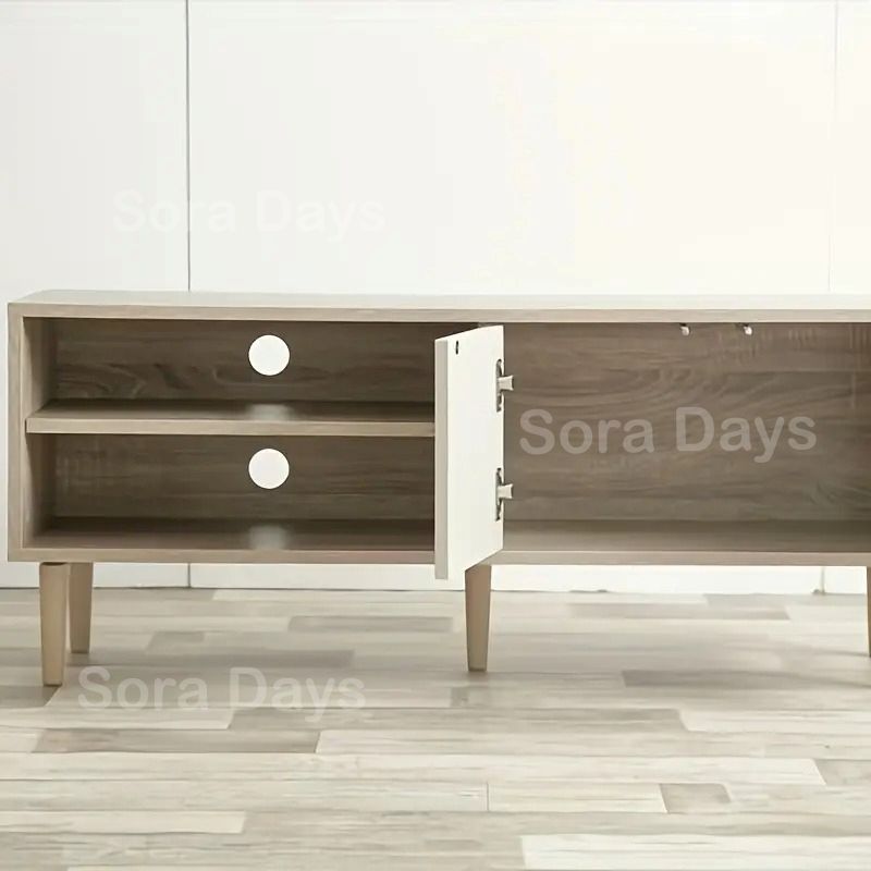 テレビ台 バイカラー ローボード シンプル モダン おしゃれ かわいい ナチュラル アンティーク風 インテリア 北欧 TVボード TVスタンド 収納ラック 扉付き リビング収納 新生活 寝室 木製 110 45 35 cm