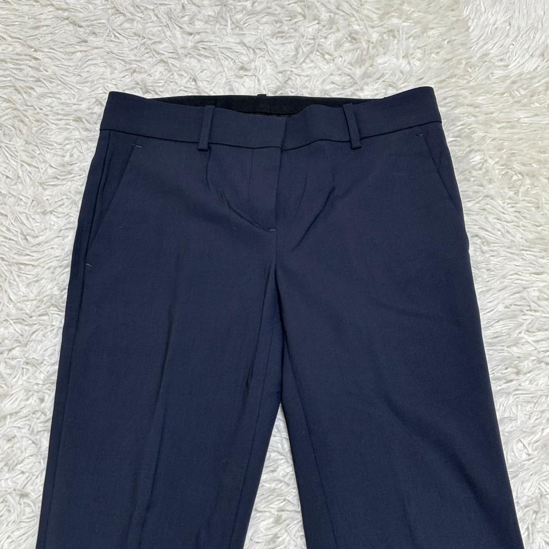 theory スーツ地ウール スラックス 00 ネイビー