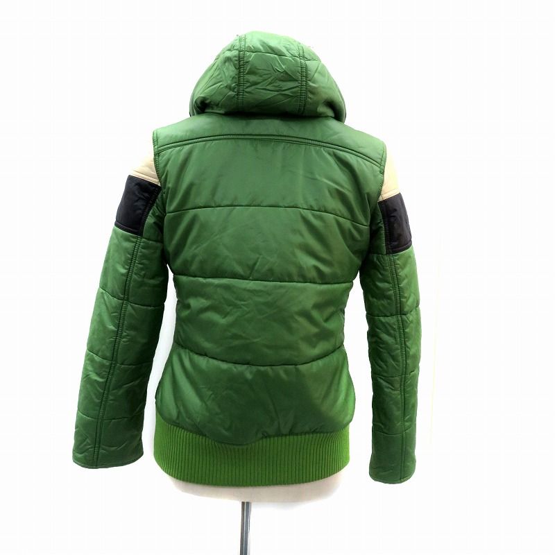 HYSTERIC GLAMOUR グリーン フード付きダウンベスト HYSTERIC GLAMOUR グリーン フード付きダウンベスト HYSTERIC GLAMOUR