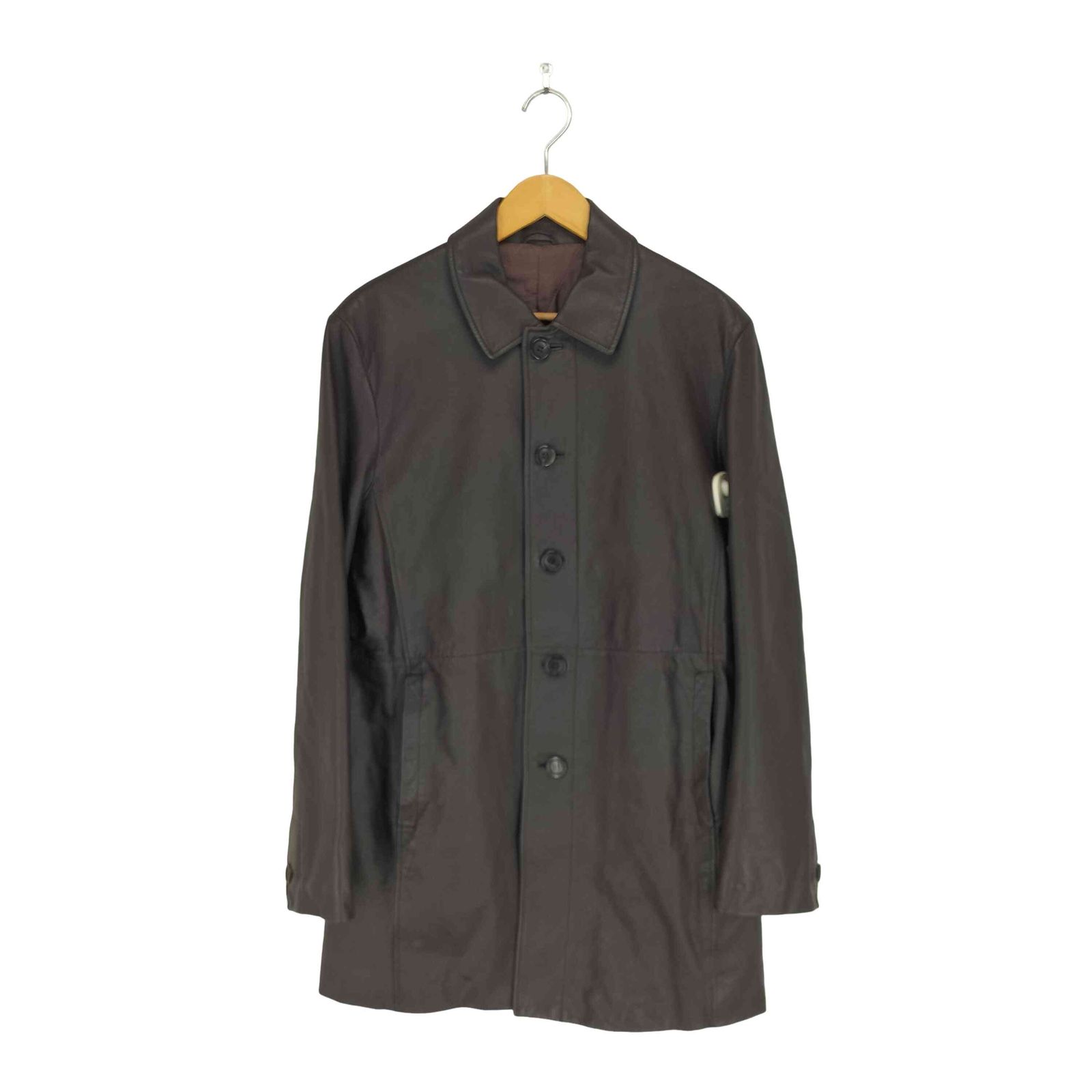 コムサデモードメン COMME CA DU MODE MEN 00 s レザー切替ステンカラーコート メンズ JPN 2